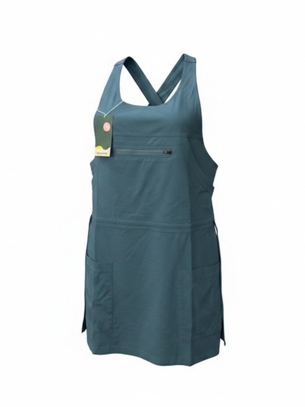 Halara Teal Blue Utility Active Dress with Built-in Shorts and Pockets Small NWT